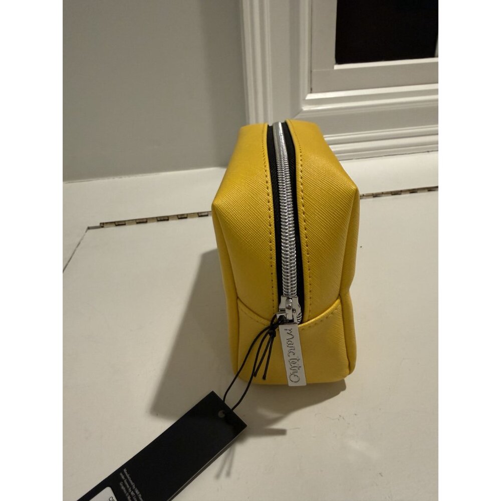 NWT Marc Tetro NYC Taxi Cosmetic Bag Pouch Yellow 7"x5"x3" [jb] - Picture 7 of 8